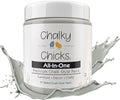 Chalky Chicks All-in-One Chalk Paint for Furniture or Cabinet - 4 Fl Oz - Matte Finish Normandy (Light Gray) for Metal, Wood Furniture Paint - No Sanding All-in-One for Home Decor & Crafts, USA Made