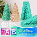 38 oz Liquid Silicone Mold Kit, 15A Rubber, 1:1 Volume Ratio, Jade Green - For Making Molds for Resin, Soap, Concrete, Wax