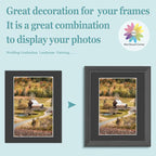 MBC Mat Board Center, 10 Pack 11X14 for 8X12 Black Picture Mats Frame Mattes, Bevel Cut, Acid Free, 4-Ply Thickness