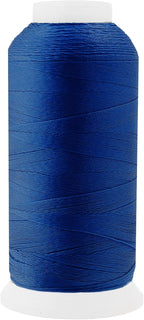 Mandala Crafts Dark Blue Heavy Duty Thread - 1500 Yds Tex 70 Thread for Sewing Drapery Jeans Leather Hair - Bonded Polyester for Outdoor Marine Upholstery
