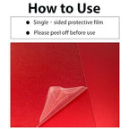 10Pcs Red Anodized Aluminum Sheet 5" x 7" x 1/32" (0.8mm) Corrosion-Resistant Metal Plates for Laser Engraving, DIY Crafting, Sign Making, Home Decor