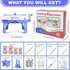 SENTRO Knitting Machines 48 Needles,Smart Knitting Crochet Machine, Knitting Crochet Machine with Row Counter,Weaving Loom Machine Kit for Adults,DIY Board Rotating Double Knit Kit