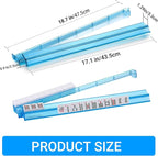 Clear Mahjong Racks with Pushers,4 Colors Acrylic American Majiang Tile Racks,Imports Modern Mahjong Racks with Built-in Pushers- Set of 4