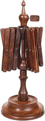 Handcrafted Wooden Table Top Yarn Swift – Rosewood Umbrella Swift for Knitting & Crocheting – Premium Yarn Winder Tool for Crafters & Fiber Artists – Smooth & Durable Design