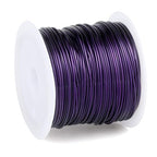49FT Jewelry Wire 18 Gauge Tarnish-Resistant Copper Beading Wires Roll Bulk for DIY Crafts Jewelry Making, Purple Wire