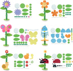 Coola Spring Craft Kit for Kids - Art and Craft DIY Early Educational Toys Suitable for Girls & Boys Pack 6 Include 2Flowers Snail Birdie Butterfly Ladybug Best Gift for Kids Age 3,4,5,6,7,8,9