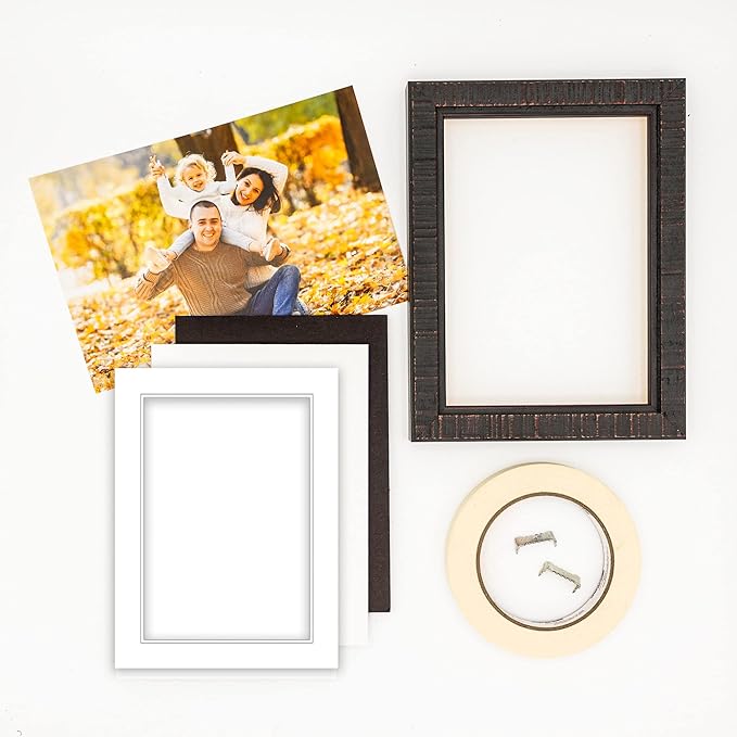 12x16 Mat for 8x12 Photo - Precut White on White Double Mat Picture Matboard for Frames Measuring 12 x 16 Inches - Bevel Cut Matte to Display Art Measuring 8 x 12 Inches - Acid Free ONE MAT