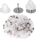 400pcs PVC Rubber Pin Backs Heliltd Butterfly Clutch Pins Tie Tacks Blank Pins for Uniform Badges Backing Holder Clasp Lapel Pin Enamel Pins(200 Sets, Clear)
