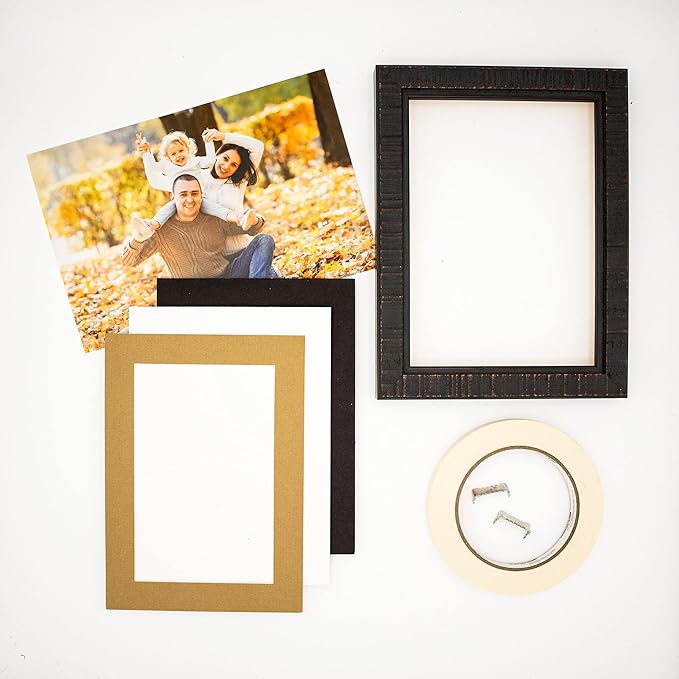 6x8 Mat for 8x10 Frame - Precut Mat Board Acid-Free Rattan Beige 6x8 Photo Matte Made to Fit a 8x10 Picture Frame, Premium Matboard for Family Photos, Show Kits, Art, Picture Framing, Pack of 1 Mat