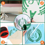 RENLITONG Green HTV Iron on Vinyl 12Inch by 10ft Roll Heat Transfer Vinyl for T-Shirt HTV Rolls for All Cutter Machine - Easy to Cut & Weed for Heat Transfer Design