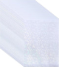 PATIKIL 11.7x8.3" Holographic Sticker Paper, 20Sheets A4 Polypropylene Self-Adhesive Transparent Waterproof Laminate Overlay Film for Photo Cards Scrapbook Decorations, Christmas Ribbon