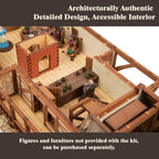 Fawlty Manor (Pro Texture) - Bridge Dwelling - Medieval Tavern - Medieval Europe Series - 3D Puzzle - Architectural Model Kit - DIY - 28mm Scale – 465 Pieces – Ages 15 Years and Above