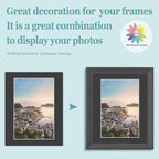 MBC Mat Board Center, 5 Pack 11X14 for 8X12 Black Picture Mats Frame Mattes, Bevel Cut, Acid Free, 4-Ply Thickness
