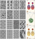 CHGCRAFT 16 Sheets Flower and Butterfly Clay Texture Mat Vintage Pattern Polymer Clay Texture Sheets DIY Tools for Pottery Earring Jewelry Making Stamp Engraving Machines, 4x2.6inch