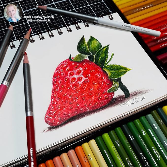 Cezanne Creative Mark Premium Colored Pencils Cobalt Blue 6 Pack - Highly-Pigmented Drawing Pencils - Coloring Pencils for Drawing, Blending, Coloring, and More