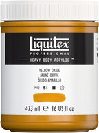 Liquitex Professional Heavy Body Acrylic Paint, 16-oz (473ml) Pot, Yellow Oxide