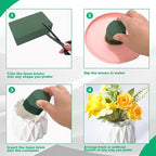 TANEMUDO 36 Packs Floral Foam Blocks Wet & Dry for Flower Arranging,5.5 x 3.1 x 1.8 Inches Floral Styrofoam Blocks Kit for Fresh and Artificial Flowers, Wedding and Home Decor