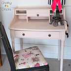 Chalky Chicks All-in-One Chalk Paint for Furniture or Cabinet - 16 Fl Oz - Matte Finish Paris Pink for Metal, Wood Furniture Paint - No Sanding All-in-One for Home Decor & Crafts, USA Made