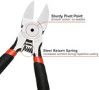 BOENFU Wire Snips Floral Wire Cutter Jewelry Wire Snippers 6 Inches 2 Pack Flush Cut Pliers Side Cutters Metal Cutting Tool for Crafting, Floral, Artificial Flowers, Chicken Wire, Electrical