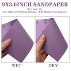 Sandpaper 3000 Grit,Wet Dry Sanding Sheets,High Performance Ceramic Abrasive Sand Paper for Wood Furniture Finishing,Metal Grinding,Automotive Polishing,9 x 3.6 Inch,25-Pack
