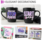 GIRAFVINYL Purple Permanent Vinyl - 12”x12” 7 Pack Adhesive Purple Vinyl for DIY Helloween Decorations, Signs, Tumblers, Easy to Weed & Water-Proof