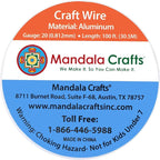 Mandala Crafts 20 Gauge Anodized Aluminum Craft Wire for Jewelry Making - 100 FT Colored Flexible Red Wire - Bendable for Bonsai Armature Crafting Sculpting