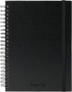 CuppaClip Sketch Book Hardcover Drawing Pad 300GSM Acid-Free Paper Spiral Bound Sketchbook 50 Sheets/100 Pages Art Supplies (Spiral Binding, 8.3x11.8in)