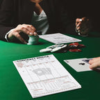 party greeting 150 Sheets Contract Bridge Score Pad and Tallies Contract Bridge Score Notepad Canasta Score Pads Print with Trick Rubber Bridge Party Bridge Playing Cards Large Print Game Scoring Card