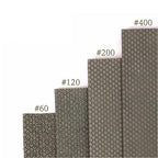 Diamond Sandpaper Electroplated Polishing Sheet Abrasive Sanding Paper Grit 60 120 200 400 Replacement Abrasive