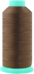 Mandala Crafts Bonded Nylon Thread Coyote Brown Heavy Duty Sewing Threads - 1100 YDs Size 92 280D T90 Tex 90 Thread for Leather Jeans Weaving Outdoor Marine Upholstery Threads