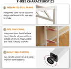 39.4 Inch Foldable Desks for Small Spaces,Foldable Desk No Assembly,Small Table for Bedroom,Rustic Brown.