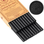 Black Sealing Wax Sticks, WASOHLING 20Pcs Glue Gun Wax Seal Sticks for Wax Seal Stamp, Black Wax Seals for Christmas Wedding Invitation Envelope Letter Seals, Craft Adhesive (Mini Size)