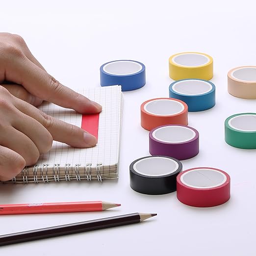 Mr. Pen Washi Tape Set, 10 Pack - Decorative Washi Tapes for Journaling & Crafting