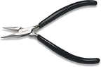 The Beadsmith Chain Nose Pliers – Serrated – Extra Fine Tips – 4.5 inches (114mm) – PVC Grip Handle with Double Leaf Springs – Jewelry Making Tool for Creating Bracelets, Earrings and Necklaces