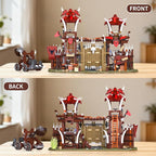 BNG Bonfire Gate Building Set for Adult, Orc Fortress Gate Building Block, Home Office Decor, Stem Toy and Creative Gift for Teen Boy (1279PCS)