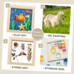 Kathfly 24 Pcs 6x6'' Wood Panel Boards, Unfinished Wood Canvas Panels for Painting Crafts DIY Drawing Pouring Art Projects