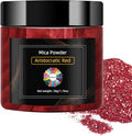 Aristocratic Red Mica Powder, Natural Shimmer Mica Powder for Epoxy Resin/Candle/Soap/Lip Gloss/Slime/Bath Bombs/Quicksand.Car Paint pigments.Candle Dye,Soap Making Dye,Resin dye.(50g/1.7oz)