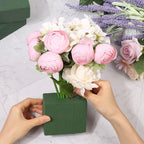 8 Pcs Floral Foam Blocks for Flower Arrangement (7.8” L x 3.5” W x 2.4” H) Wet and Dry Green Floral Foam for Wedding, Birthdays, Home Decorations