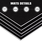 AUEAR, 10 Pack 16x20 Uncut Matte Boards Black Photo Mat Board Great for Picture Framing, Print, Artwork