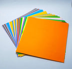 [Taro's Origami Studio] Standard 6 Inch One Sided 23 Colors 65 Sheets Square Easy Fold Premium Japanese Paper for Beginner (Gold and Silver Included)