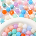 80pcs Acrylic Beads Large Imitation Marble Bead Vintage Colors Beads for Jewelry Making Bracelet Necklace Craft Making Supplies(18 * 19light Color)
