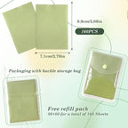 EKIND Oil Blotting Papers Replacement Packs Make Up Pads for Face Shine Control Men Women,Portable Oil Absorbing Tissues for Oily Skin(160 Sheets,Green)