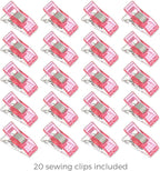 Rotary Cutter Set pink - Quilting Kit incl. 45mm Fabric Cutter, 5 Replacement Blades, A3 Cutting Mat, Acrylic Ruler and Craft Clips - Ideal for Crafting, Sewing, Patchworking, Crochet & Knitting y
