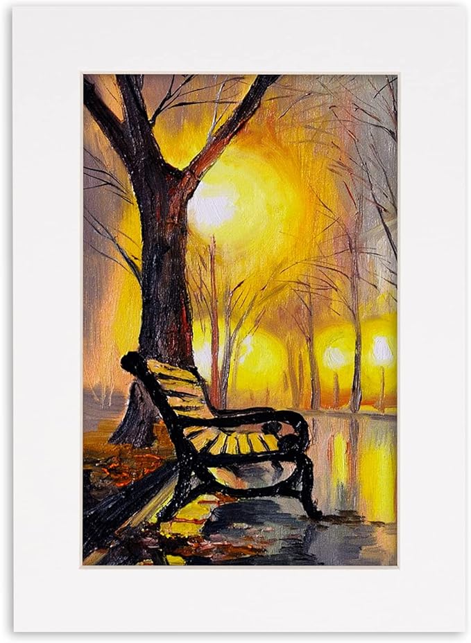 Poster Palooza Pack of 25 Acid Free 8.5x11 Mats Bevel Cut for 7x9 Photos - White Precut Matboards With Backing Boards and Clear Photo Mat Bags For Pictures, Photos, Framing - 4-ply Thickness