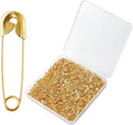 1000PCS Safety Pins, 0.75In/19mm Small Fastening Pins, Rust Resistant Nickel Plated Steel Set for Crafting, Sewing, Jewelry Making Fabric DIY, Rimming Fastening Clip Button for Garment Hang Tag (Gold)