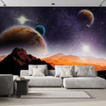 wall26 Peering into a Vibrantly Colored Space Wall Mural, Removable Sticker, Home Decor - 120x120 inches
