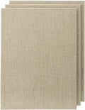 Senso Clear Primed Linen Panels - 5x5-3 Pack of Panels for Painting Oils, Acrylics, Pastels and More
