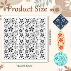 CHGCRAFT Cherry Blossoms Polymer Clay Texture Sheets Flowers Texture Silicone Clay Texture Stamp Clay Modeling Pattern Pad Texture Sheets for Earrings Jewelry Making