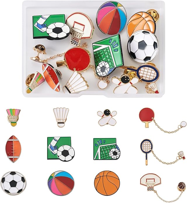 Mixed Enamel Pins for Backpacks, Beadthoven Cute Enamel Brooch Pins Set, Funny Backpack Pins, Aesthetic Lapel Badge Pins Bulk for DIY Clothes Accessories Holiday Gifts