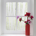 Finnez Window Privacy Film Decorative Frosted Window Cling Privacy Film for Glass, Non-Adhesive Heat Anti-UV for Home Office Living Room, Irregular Stripe Patterns, 35.4 x 78.7 Inches
